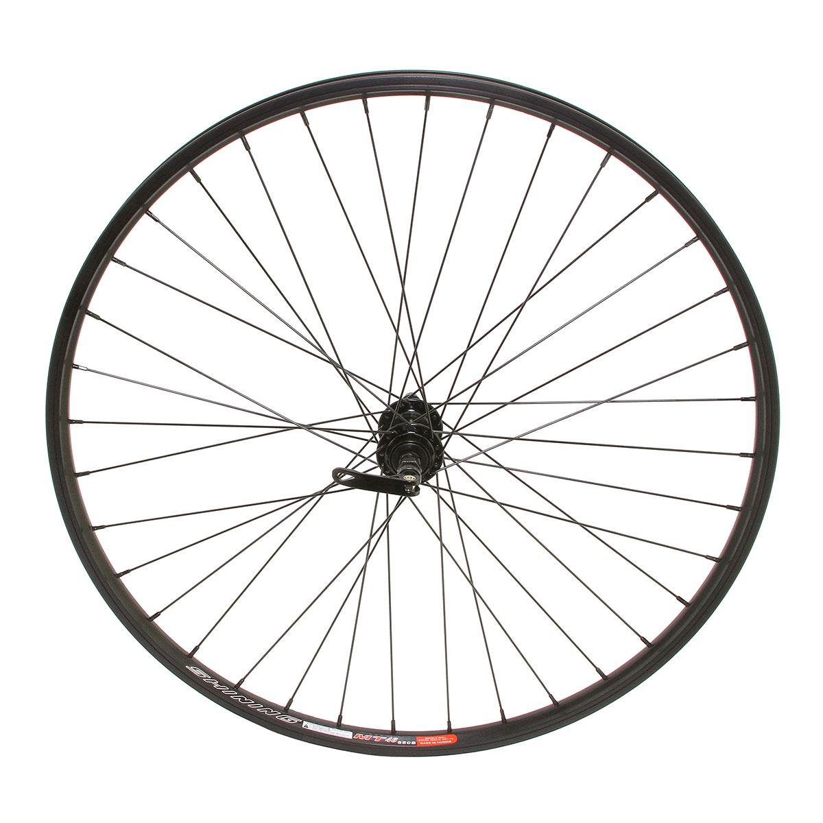 27.5 Inch x 25mm Alloy Free Wheel 36 Spoke 14G Black 3/8...